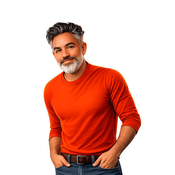 Syntrix character crouching with a basketball